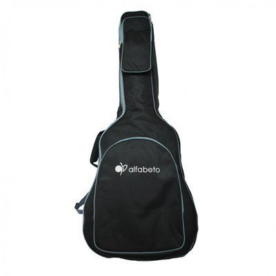 Чохол Alfabeto WesternBag44 для акустичної гітари, корпус 41 дюйм, з утеплювачем 10 мм, колір чорний з сірим 20-7-13-5 фото