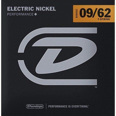 Струны для электрогитары Dunlop DEN0962 Light Nickel Plated Steel Electric Guitar 7 Strings 9/62 123333 фото