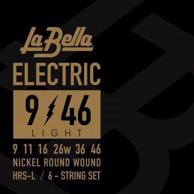 Струни для електрогітари La Bella HRS-L Hard Rockin' Steel Nickel-Plated Light 9-46 530183 фото