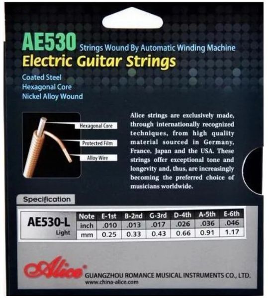 Струны для электрогитары Alice AE530SL 9-42 77968 фото