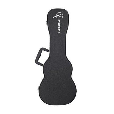 Кейс для укулеле концерт Carpathian Concert Ukulele Hard Case 24 дюйми з утеплювачем 14 мм, водонепроникний, чорний колір 125008 фото