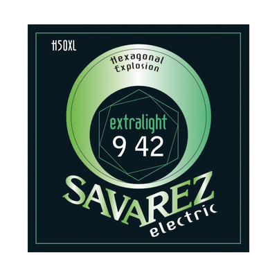 Струни для електрогітари Savarez H50XL Hexagonal Explosion Extralight Tension нержавіюча сталь 9-42 126209 фото