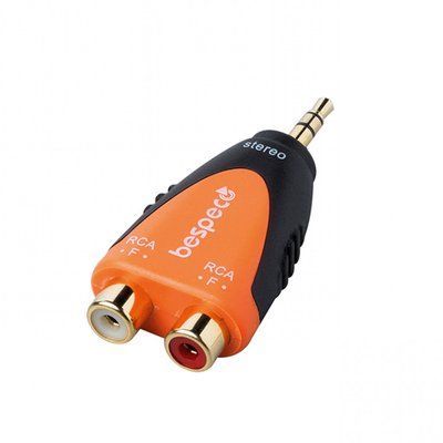 Переходник 2xRCA to Jack 3.5 stereo Bespeco SLAD380 23-17-3-3 фото