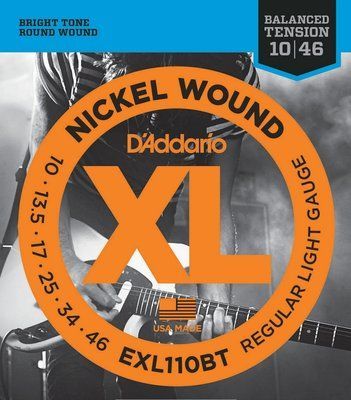 Струни для електрогітари D'Addario EXL110BT Nickel Wound Balanced Tension Regular Light Electric Strings 10/46 83100 фото