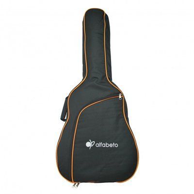 Чохол Alfabeto WesternBag33 для акустичної гітари, корпус 41 дюйм, з утеплювачем 10 мм, колір чорний з помаранчевим 20-7-13-4 фото