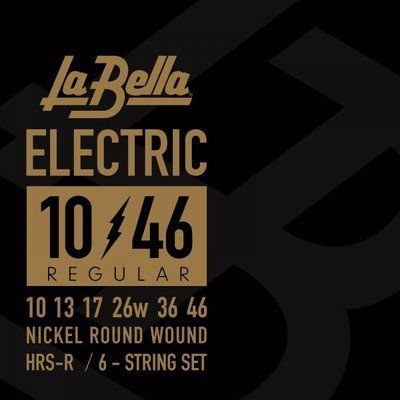 Струни для електрогітари La Bella HRS-R Hard Rockin' Steel Nickel-Plated Regular 10-46 530184 фото