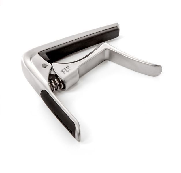 Каподастр Dunlop 63CSC Satin Chrome Acoustic Trigger Fly Curved Capo 128176 фото