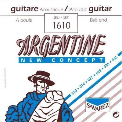 Струни для акустичної гітари SAVAREZ Argentine 1610 Jazz Guitar. Extra Light 119458 фото