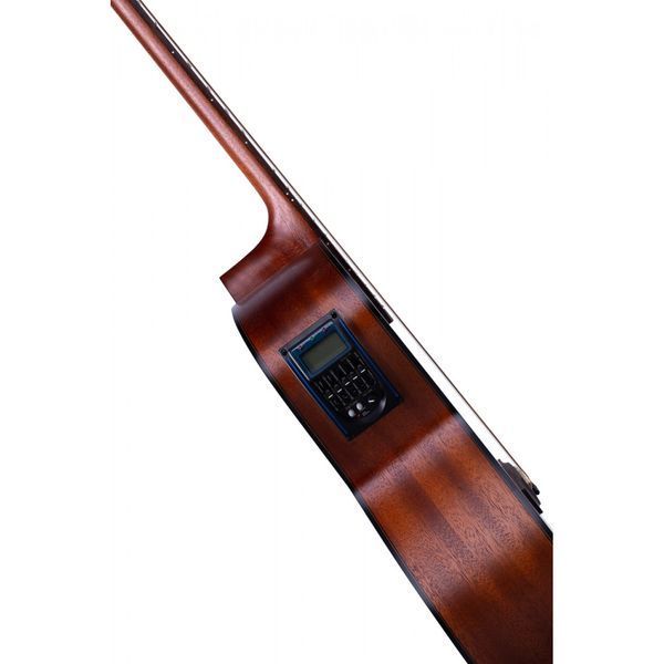 Електроакустична гітара з вирізом Alfabeto Solid EleganceEQ Awesome з чохлом, п'єзодатчик LC-5, підсилювач та 5-х смуговий еквалайзер, колір темний натуральний 17-4-25-14 фото