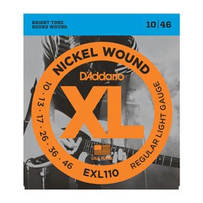 Струни для електрогітари D'Addario EXL110 Nickel Regular Light Electric Guitar Strings 10/46 148 фото