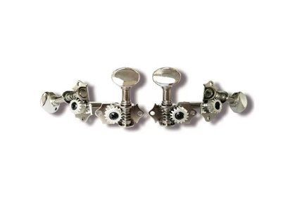 Кілки для укулеле ALICE AU014P Механіка Nickel-Plated Ukulele Machine Heads, Steel Plate, ABS Pegs (4-Pcs-Set) 84033 фото