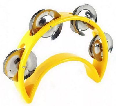 Тамбурин дитячий ALICE ATB009 довжина 12,5 см Yellow 85286 фото