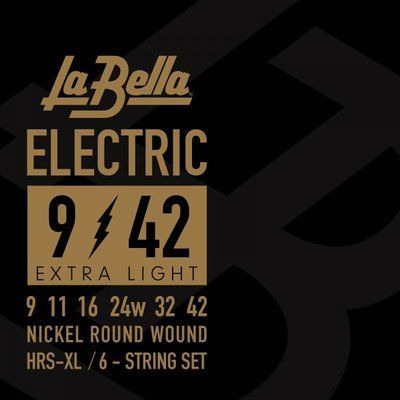 Струни для електрогітари La Bella HRS-XL Hard Rockin' Steel Nickel-Plated Extra Light 9-42 530182 фото