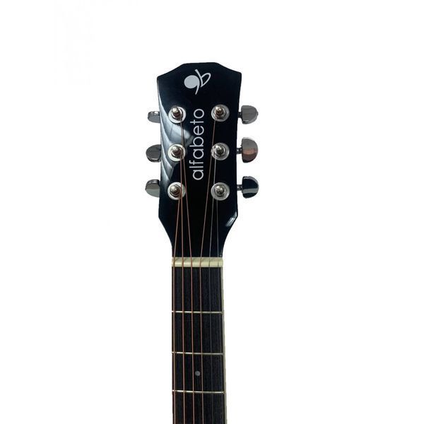 Электроакустическая гитара Alfabeto WG150EQ 41" с пьезодатчиком LC-5, с чехлом, черная 17-4-25-9 фото