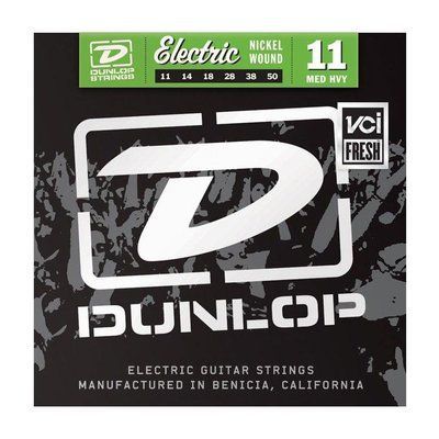 Струны для электрогитары Dunlop DEN1150 Medium Heavy Nickel Plated Steel Electric Guitar Strings 11/50 115309 фото