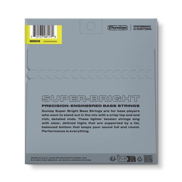 Струни для бас-гітари (6 струн) Dunlop DBSBN30130 Super Bright Nickel wound 123848 фото