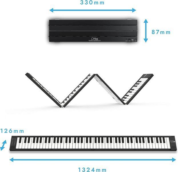 Складна MIDI-клавіатура Blackstar Carry-on Folding Piano (88 клавіш) Black 127827 фото