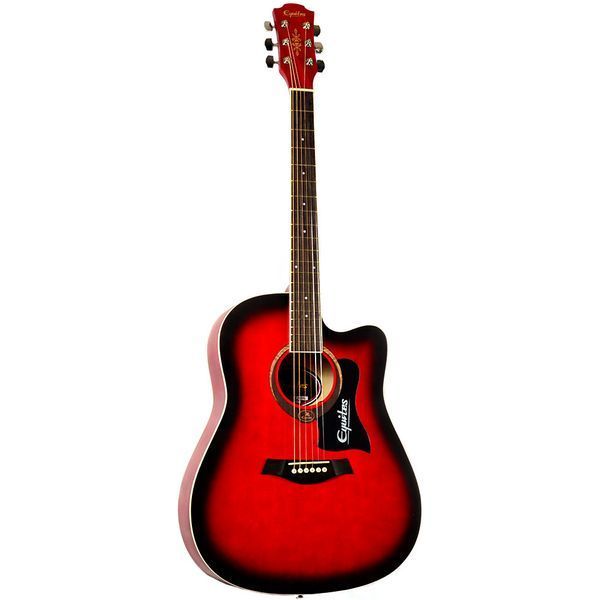 Набір акустична гітара Equites EQ905C RDS 41" + медіатори + струни + чохол 85210-76453-78837-74702 фото