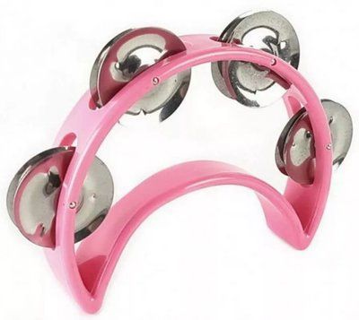 Тамбурин дитячий ALICE ATB009 довжина 12,5 см Pink 85289 фото