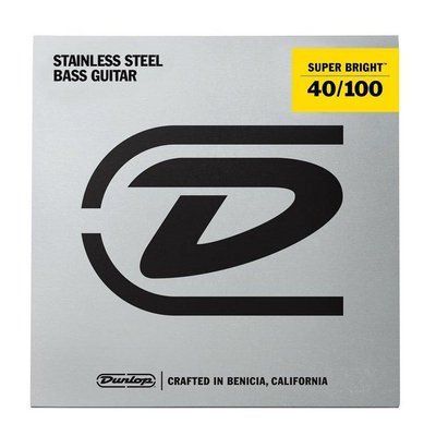 Струны для бас-гитары Dunlop DBSBS40100 Super Bright Light STAINLESS STEEL 40-100 121843 фото