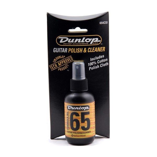 Поліроль-очисник для гітари Dunlop 654C Formula 65 Polish & Cleaner with Cloth 118562 фото