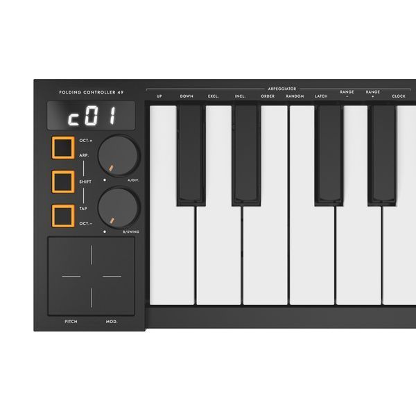 MIDI-клавіатура(розкладна) Carry-on Folding Controller 49 Black 128039 фото