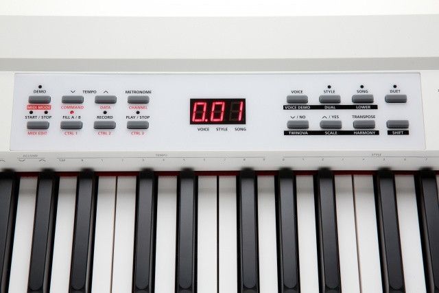 Компактне цифрове піаніно Kurzweil KA-90 WH, 88-нотна клавіатура, повністю обтяжена, ударна, з регульованими сенсорними клавішами 286146 фото