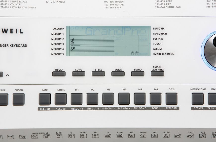 Синтезатор цифровий Kurzweil KP110 WH, 61-клавішна синтезаторна клавіатура з рівнем чутливості, що настроюється 286763 фото