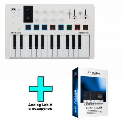 MIDI-клавиатура Arturia MiniLab 3 + Arturia Analog Lab V 22-10-18-01 фото