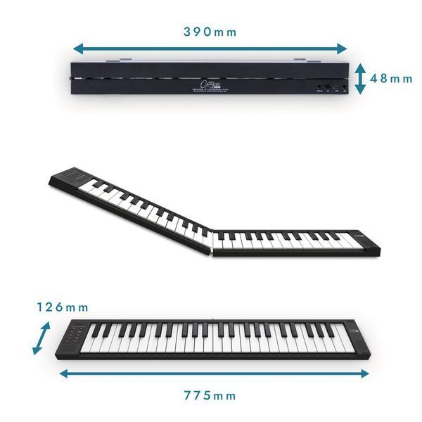 Фopтeпіaнo poзклaднe Blackstar Carry-On Folding Piano TOUCH Black (49 динам. клавіатура) 128228 фото