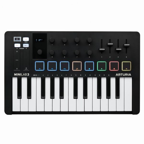 MIDI-клавиатура Arturia MiniLab 3 Black Edition + Arturia Analog Lab V 22-10-18-02 фото
