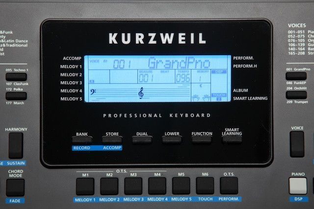 Синтезатор з автоакомпанементом Kurzweil KP150, клавіатура з контролерами висоти тону та модуляції 285755 фото