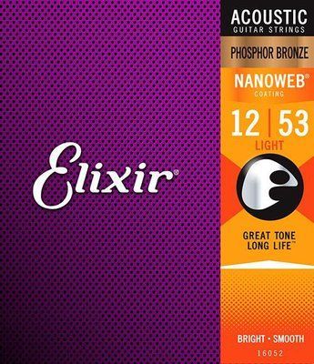 Струни для акустичної гітари Elixir PB NW 12 L (легкий натяг) 283762 фото