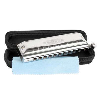Губная гармошка Cascha Chromatic 10-40 Blues Harmonica HH 2272 (C4 - F#6) 24-10-05-20 фото