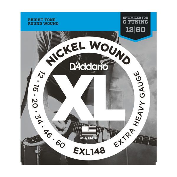 Струни для електрогітари D'Addario EXL148 Nickel Extra Heavy Electric Guitar Strings 12/60 78779 фото