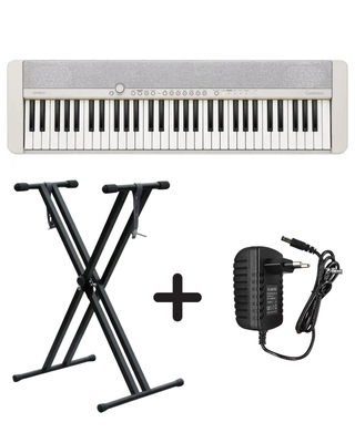 Набір синтезатор Casio CT-S1 WE + стійка + адаптер 127355-80743 фото