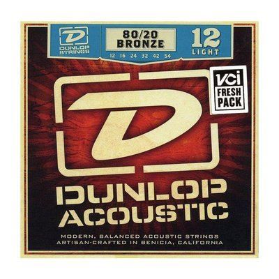 Струны для акустической гитары Dunlop DAB1254 80/20 Bronze Light 114567 фото