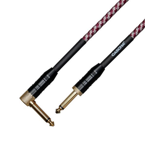 Кабель інструментальний Cascha CCP-G2ARD6 (Professional Line Guitar Cable, Tweed Red, 6 м) 24-10-05-62 фото