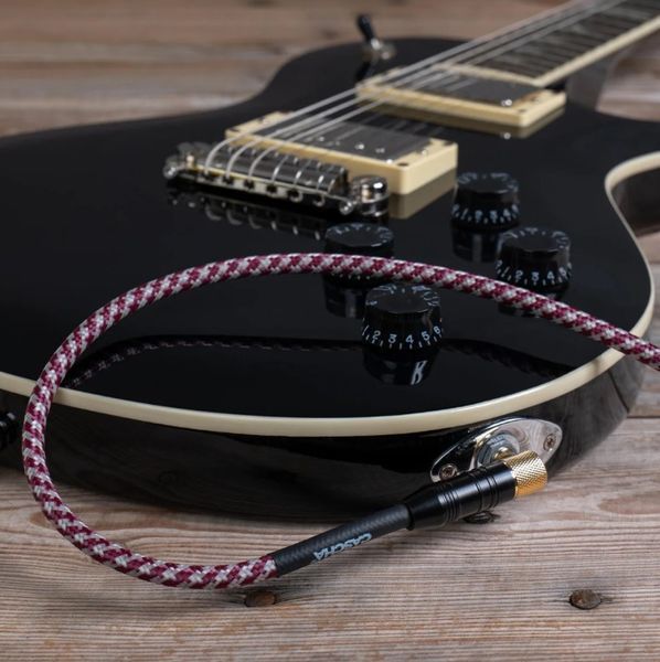 Кабель інструментальний Cascha CCP-G2ARD6 (Professional Line Guitar Cable, Tweed Red, 6 м) 24-10-05-62 фото