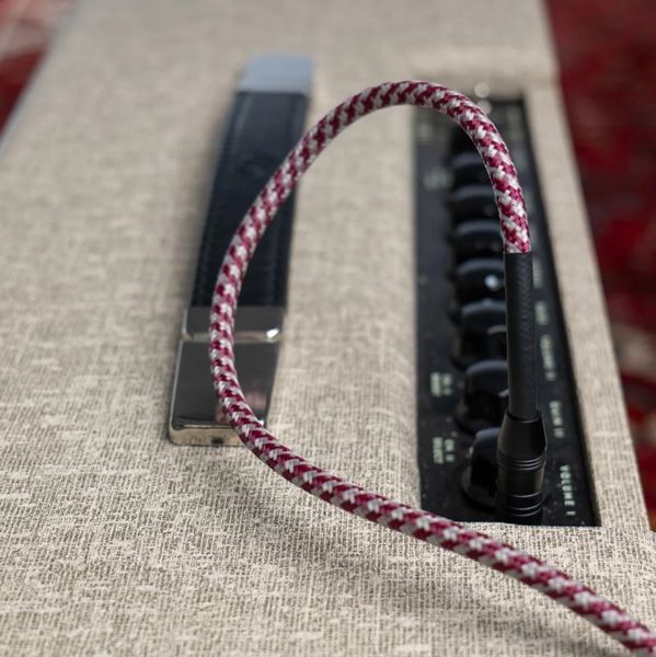 Кабель інструментальний Cascha CCP-G2ARD6 (Professional Line Guitar Cable, Tweed Red, 6 м) 24-10-05-62 фото