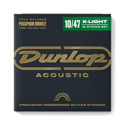 Струны для акустической гитары (12 струн) Dunlop Phosphor DAP1047J Bronze Light 12-String 116760 фото