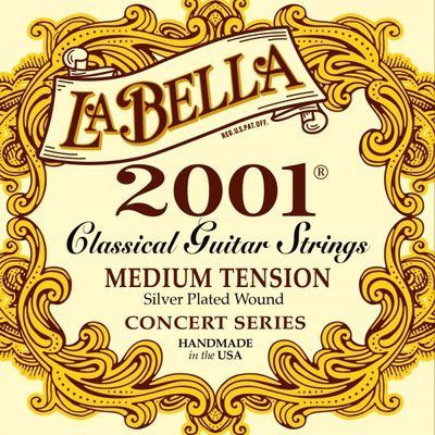 Струны для классической гитары La Bella 2001 MED-HARD 530165 фото