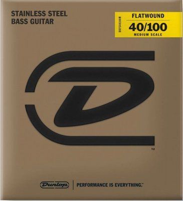 Струны для бас гитары 4ст. Dunlop DBFS40100M MD Scale (плоская обмотка) 126925 фото