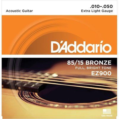Струни для акустичної гітари D&rsquo;ADDARIO EZ-900 bronze 85/15 Extra Light Tension 74199 фото