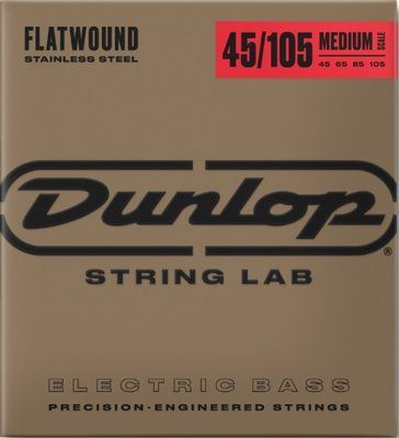 Струны для бас-гитары Dunlop DBFS45105M MD Scale Flatwound Stainless Steel 126927 фото