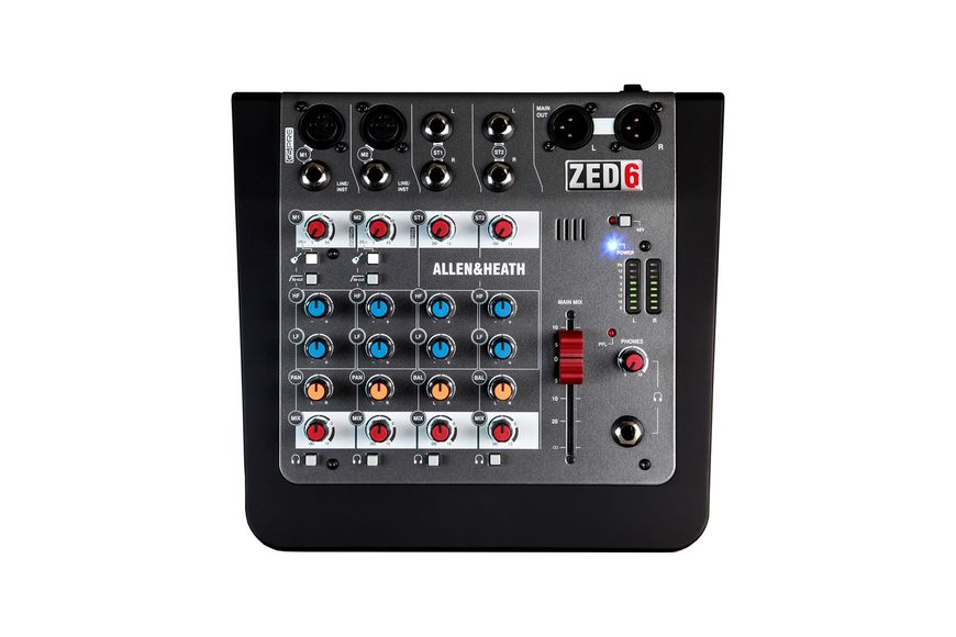 Компактний мікшерний пульт Allen Heath ZED-6,колір сірий з чорними включеннями 283083 фото