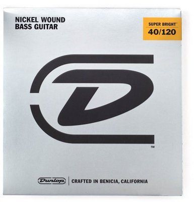 Струны для бас-гитары Dunlop DBSBN40120 Super Bright (5 струн) Nickel wound 40-120 121840 фото