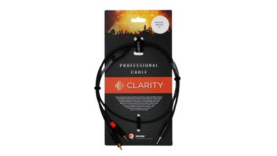 Кабель комутаційний Clarity miniJACK-2xRCA-B/1m 528552 фото