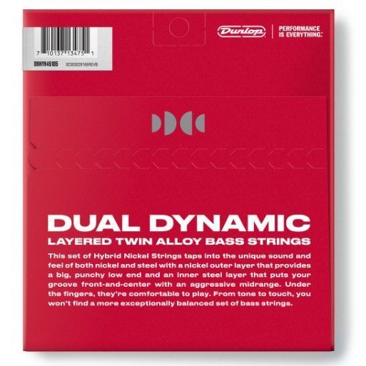 Струны для бас-гитары Dunlop DBHYN45105 LG Scale Hybrid Nickel Wound 128153 фото