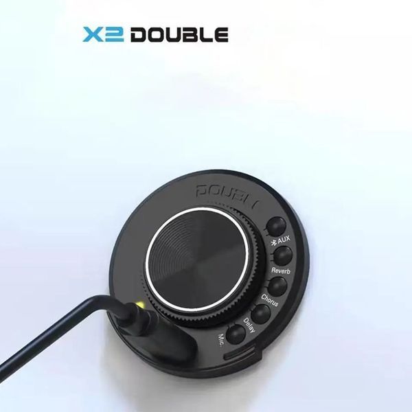 Резонансный (трансакустический) звукосниматель для гитары Double OS1 для игры без усилителя звука, аккумулятор 2000 мАч Double OS1 фото